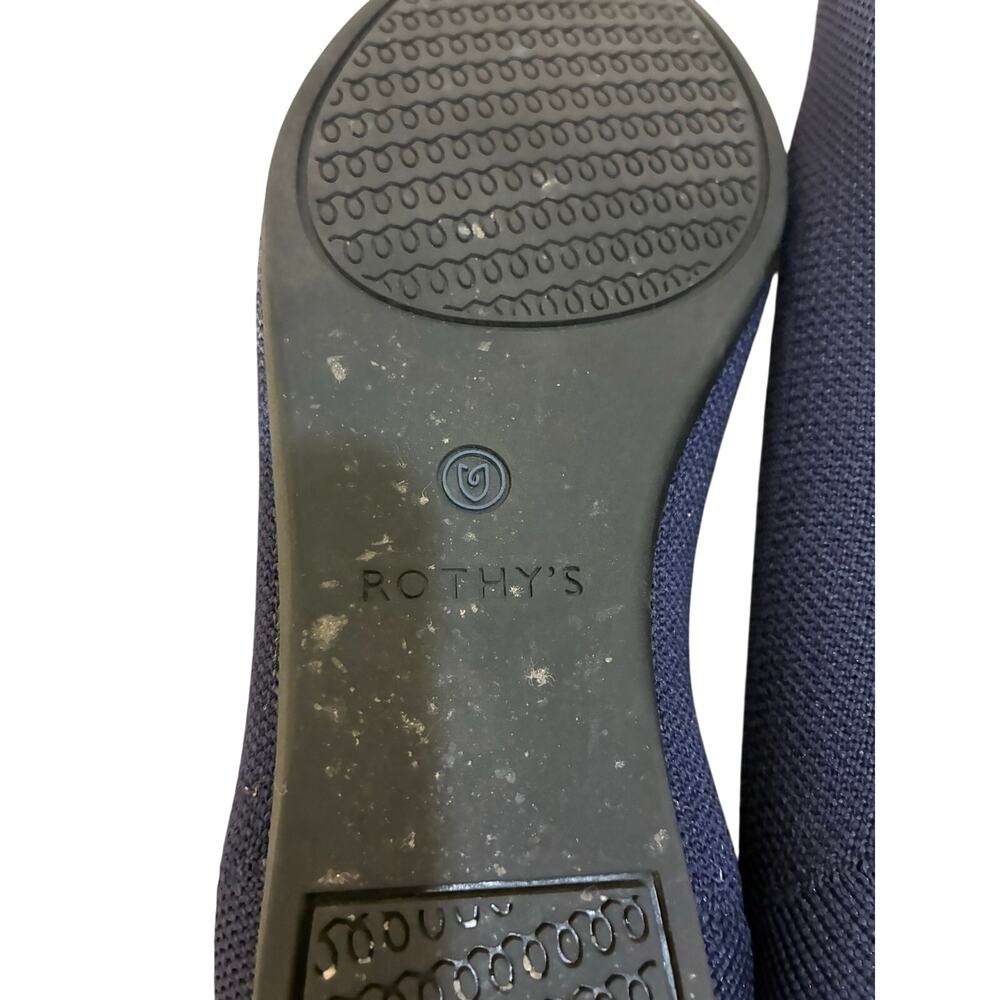 Rothy's The Point Women Maritime Navy Blue Luxury Flats 9.5 Minimalist Washable - Picture 4 of 5